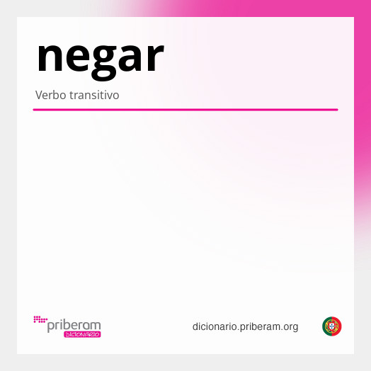Significado de negar