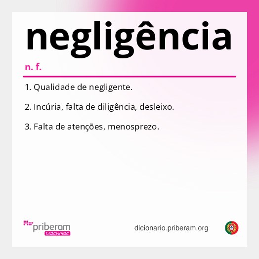 Significado de negligência