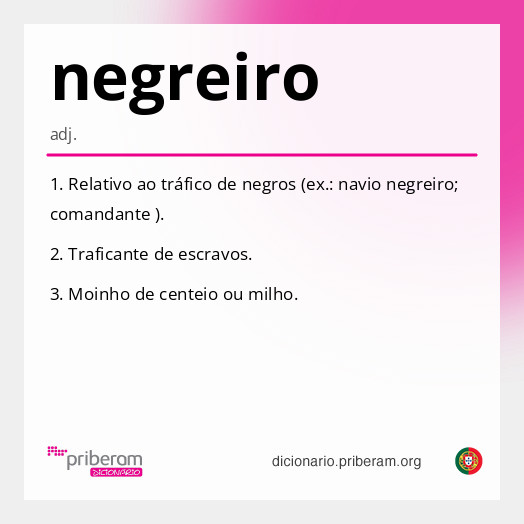 Significado de negreiro