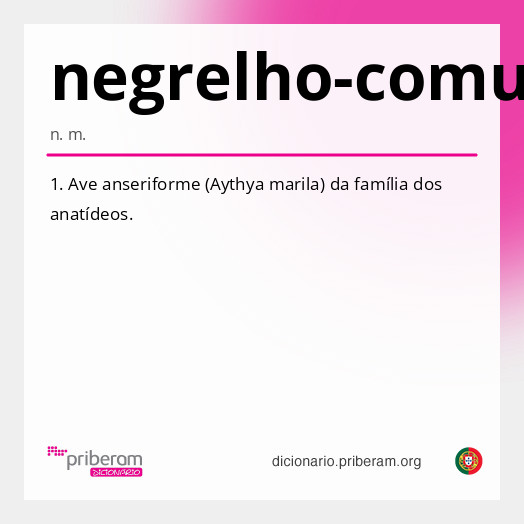 Significado de negrelho-comum