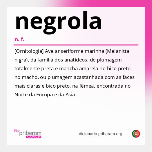 Significado de negrola