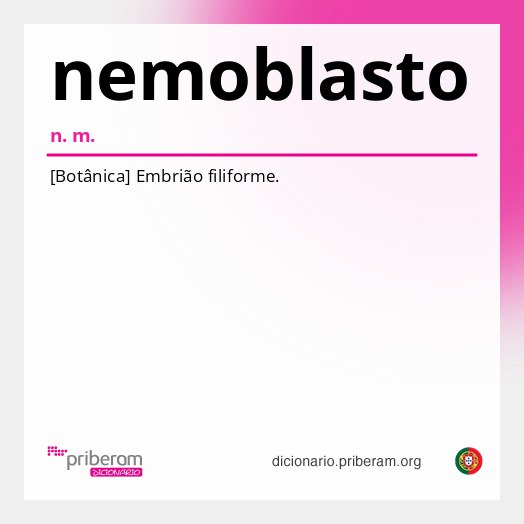 Significado de nemoblasto