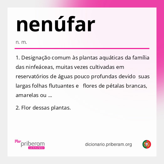 Significado de nenúfar