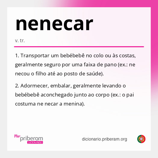 Significado de nenecar