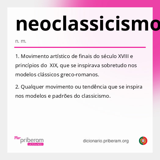 Significado de neoclassicismo