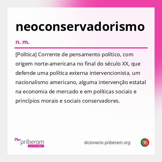 Significado de neoconservadorismo