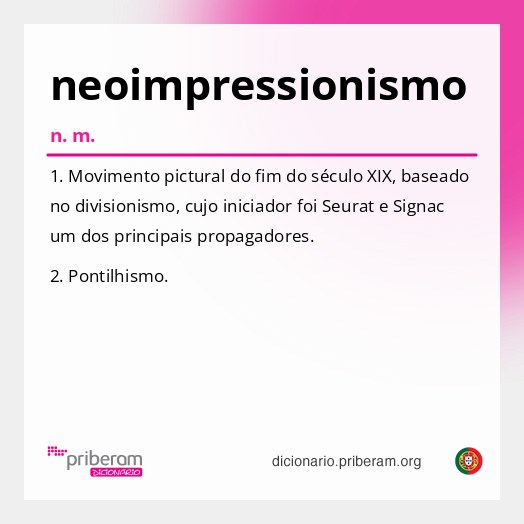 Significado de neoimpressionismo