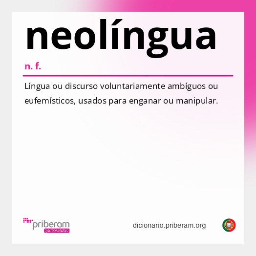 Significado de neolíngua