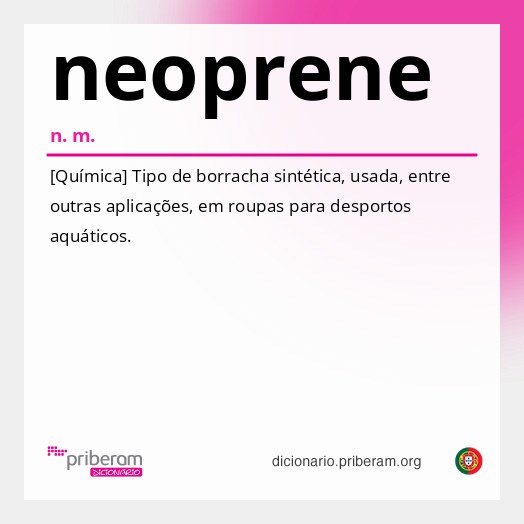 Significado de neoprene