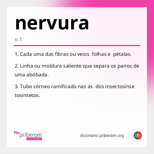Significado de nervura