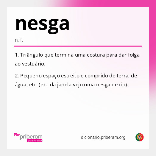 Significado de nesga