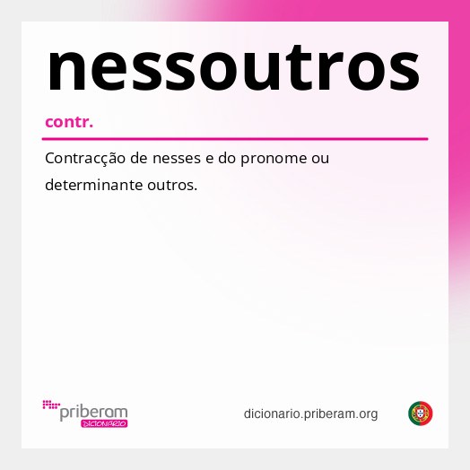 Significado de nessoutros