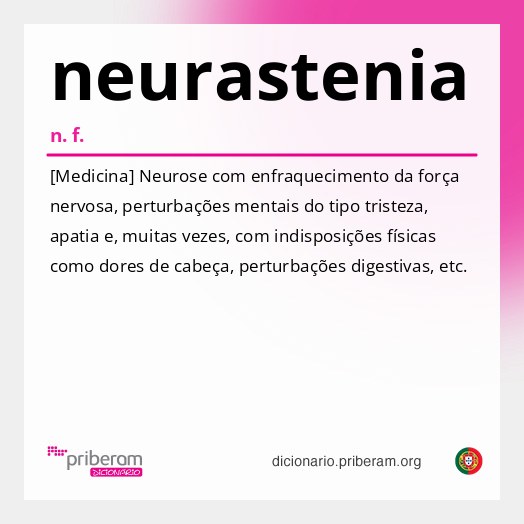 Significado de neurastenia