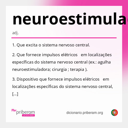 Significado de neuroestimulador