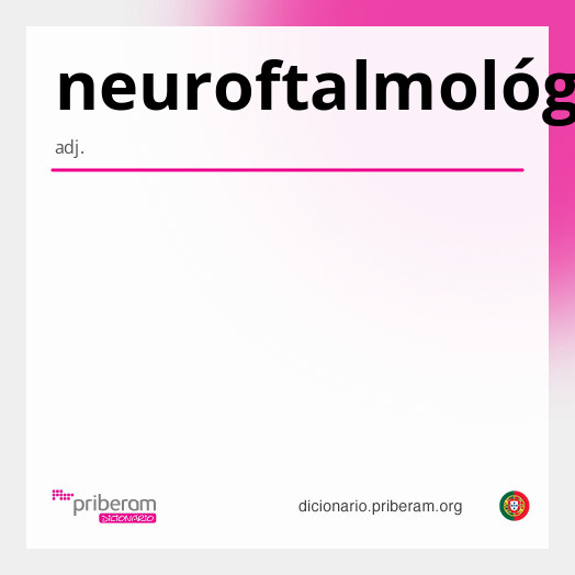 Significado de neuroftalmológico