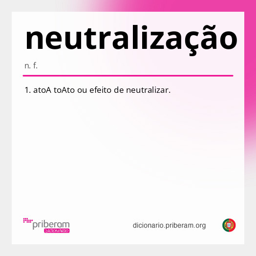 Significado de neutralização