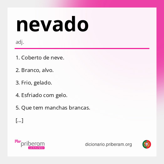 Significado de nevado