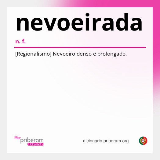 Significado de nevoeirada