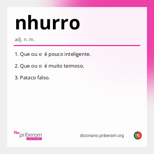 Significado de nhurro