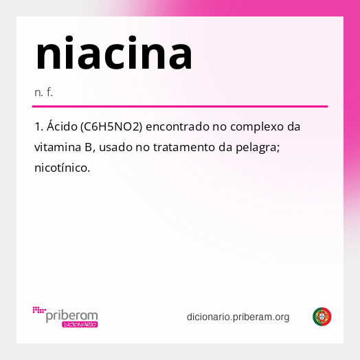 Significado de niacina