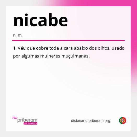 Significado de nicabe