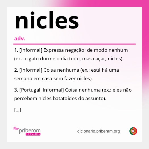 Significado de nicles