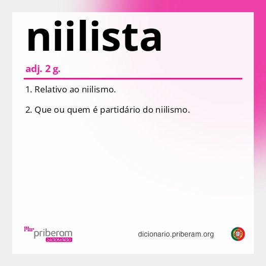 Significado de niilista