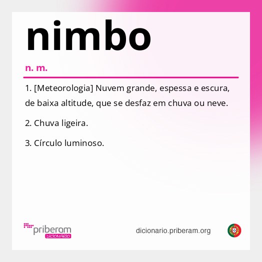 Significado de nimbo