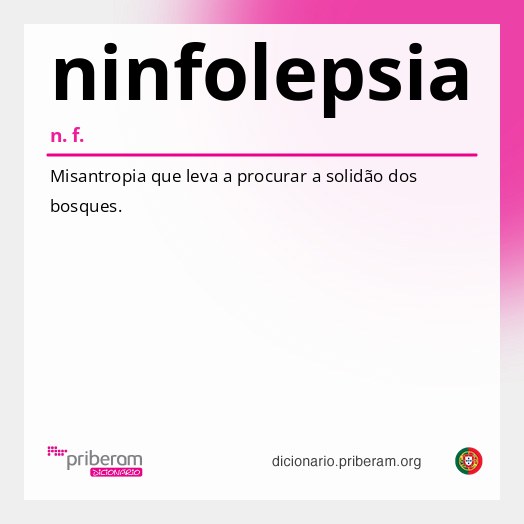Significado de ninfolepsia