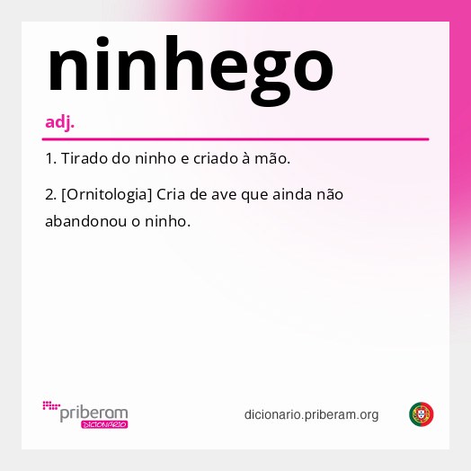 Significado de ninhego