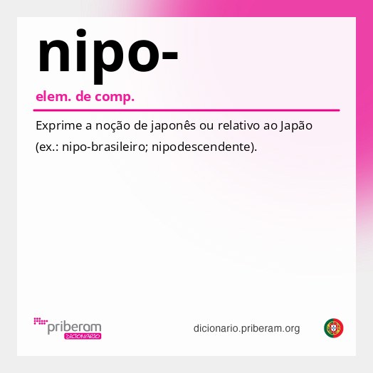 Significado de nipo-
