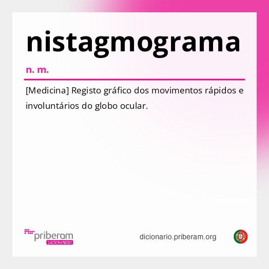 Significado de nistagmograma