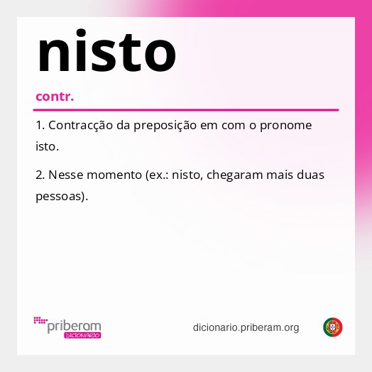 Significado de nisto