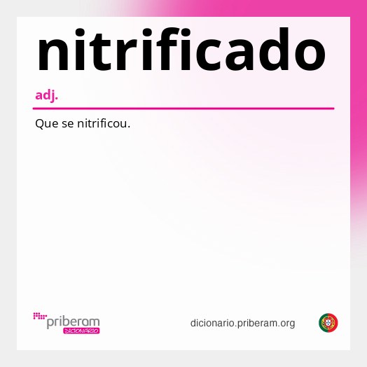 Significado de nitrificado