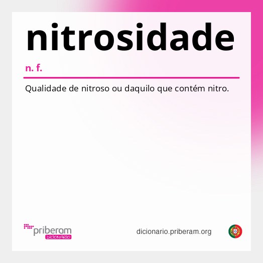 Significado de nitrosidade