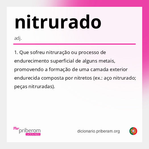 Significado de nitrurado