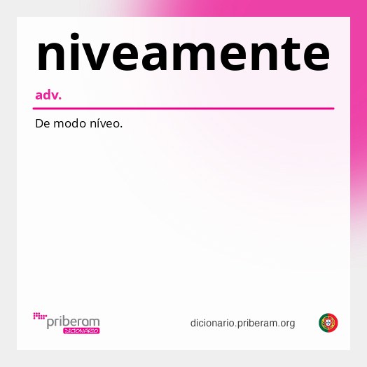 Significado de niveamente
