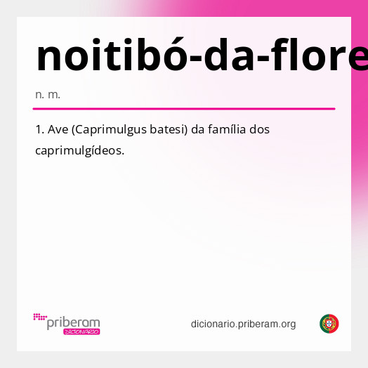 Significado de noitibó-da-floresta