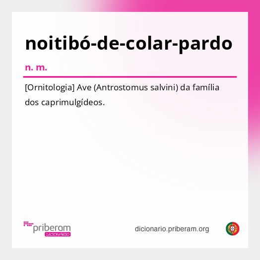 Significado de noitibó-de-colar-pardo