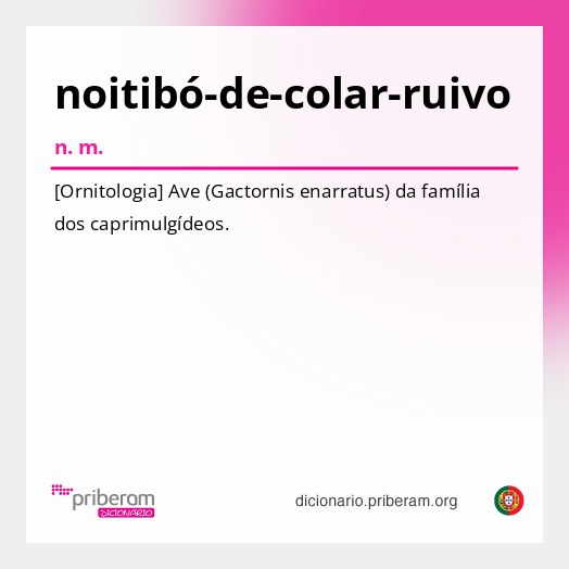 Significado de noitibó-de-colar-ruivo