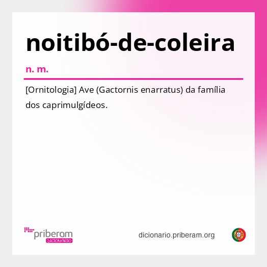 Significado de noitibó-de-coleira