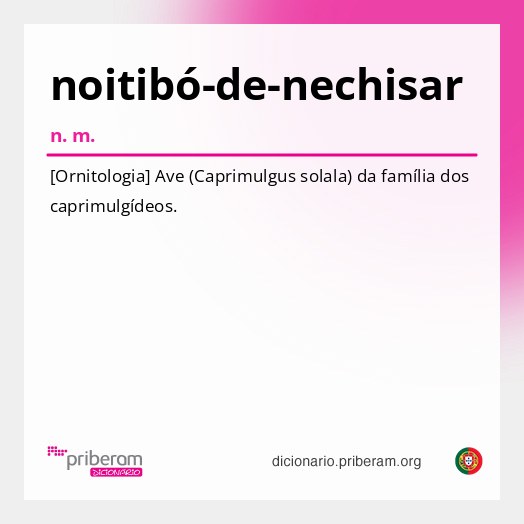 Significado de noitibó-de-nechisar