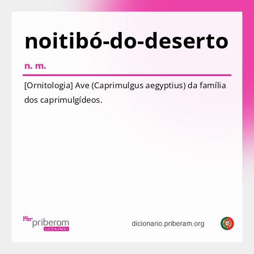 Significado de noitibó-do-deserto