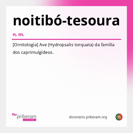 Significado de noitibó-tesoura