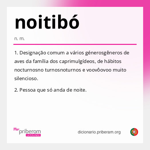 Significado de noitibó