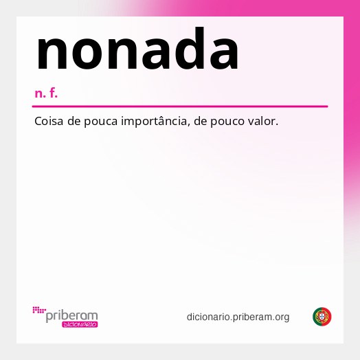 Significado de nonada
