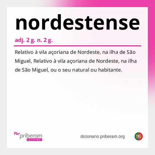 Significado de nordestense