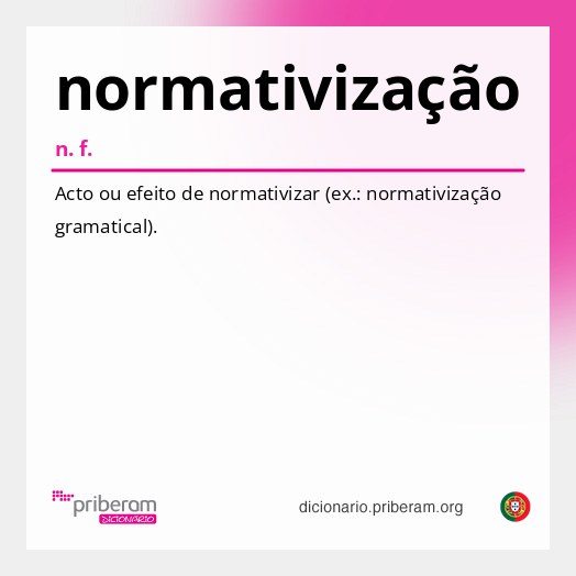 Significado de normativização