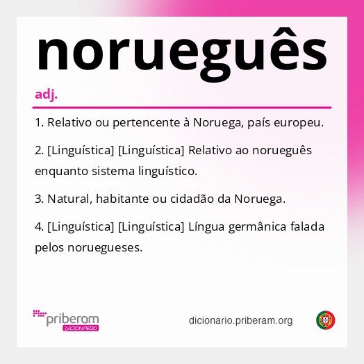 Significado de norueguês