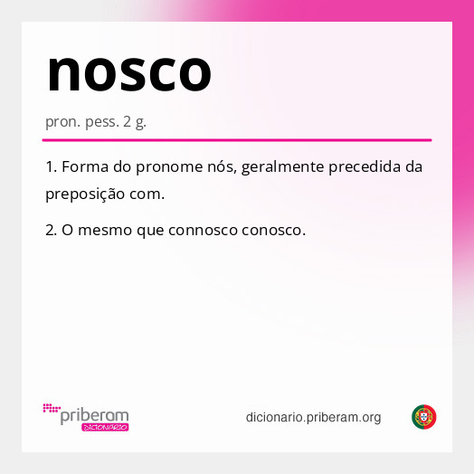Significado de nosco